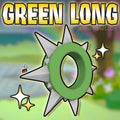 AJC Green Rare Long Spiked Collar