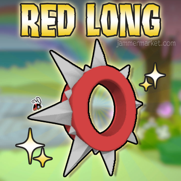 AJC Red Rare Long Spiked Collar