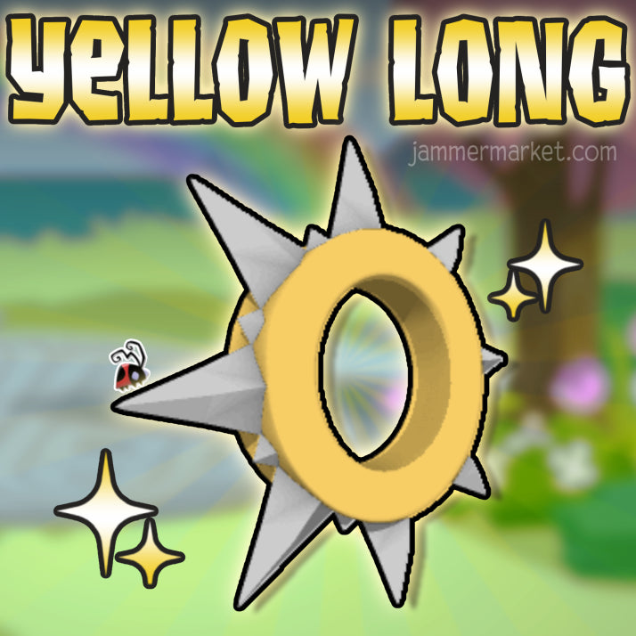 AJC Yellow Rare Long Spiked Collar